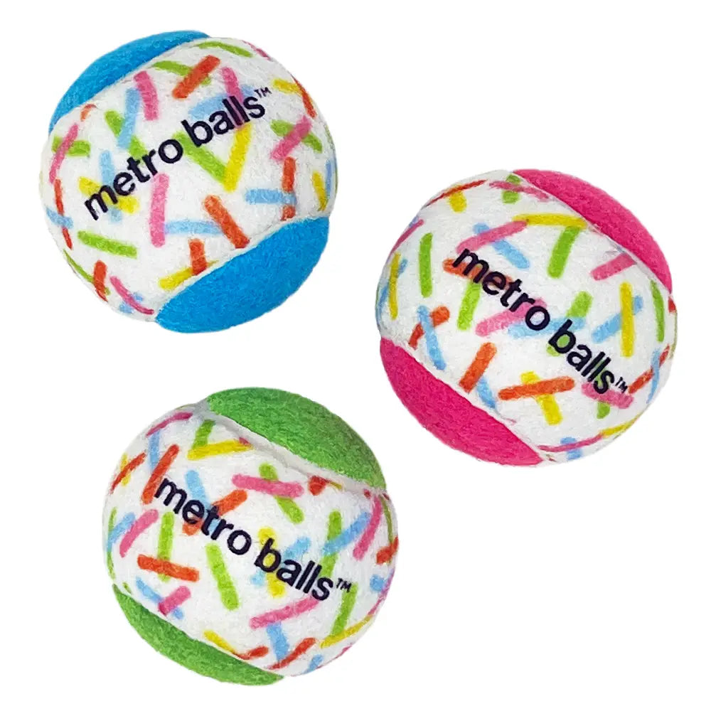 Metro Paws Party Sprinkle Tennis Balls