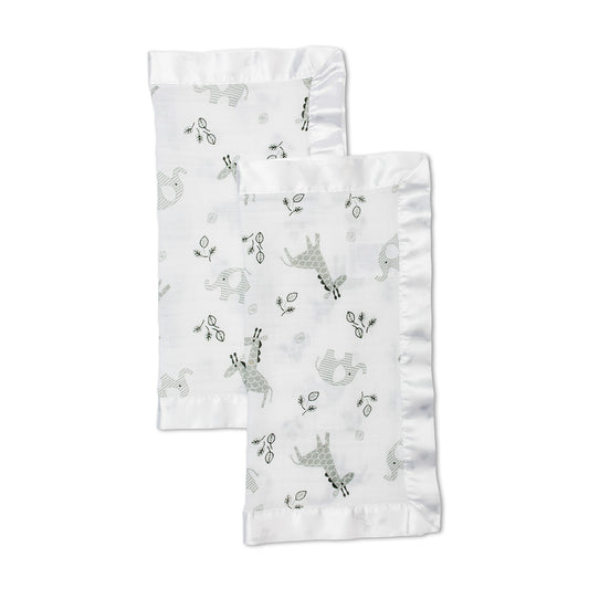 Lulujo Cotton Security Blanket - Afrique - 16x16"