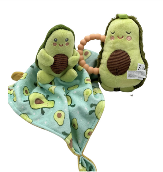 Yummy Avocado Teether Rattle - 6"