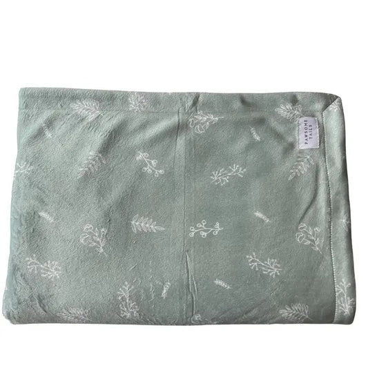 Earthy Boho Dog Blanket - Sage