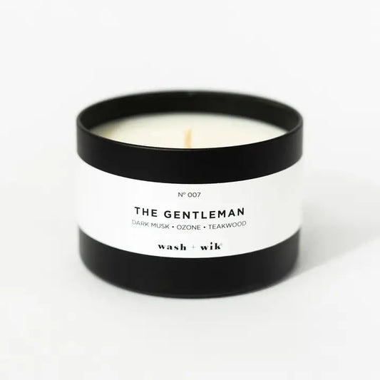 The Gentleman Wax Candle - 8oz Black Tin