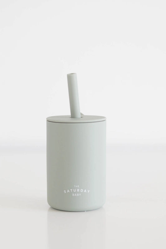 Silicone Straw Cup - Sage