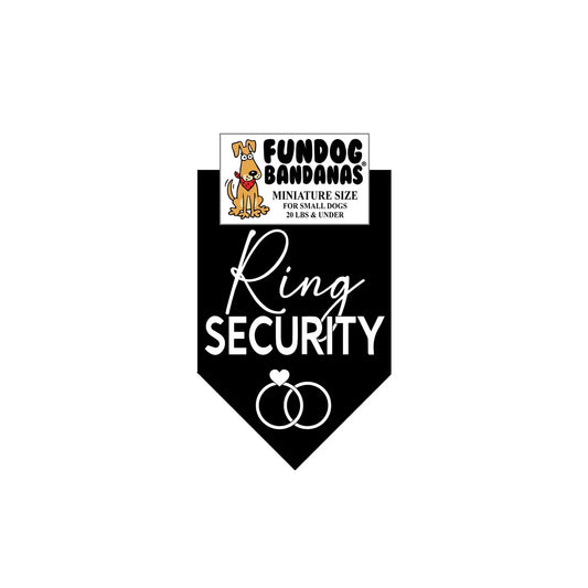 Ring Security Dog Bandana