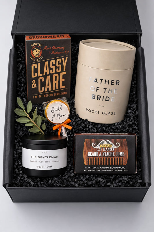 Groomsman and Groom Gold Box - 4 Items