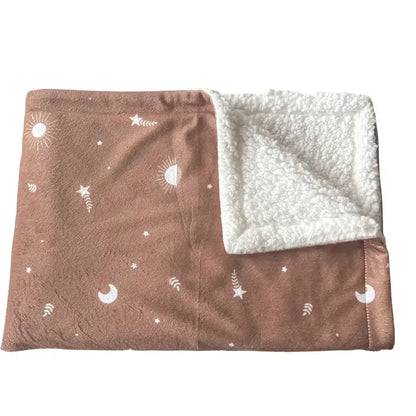 Earthy Boho Dog Blanket - Caramel