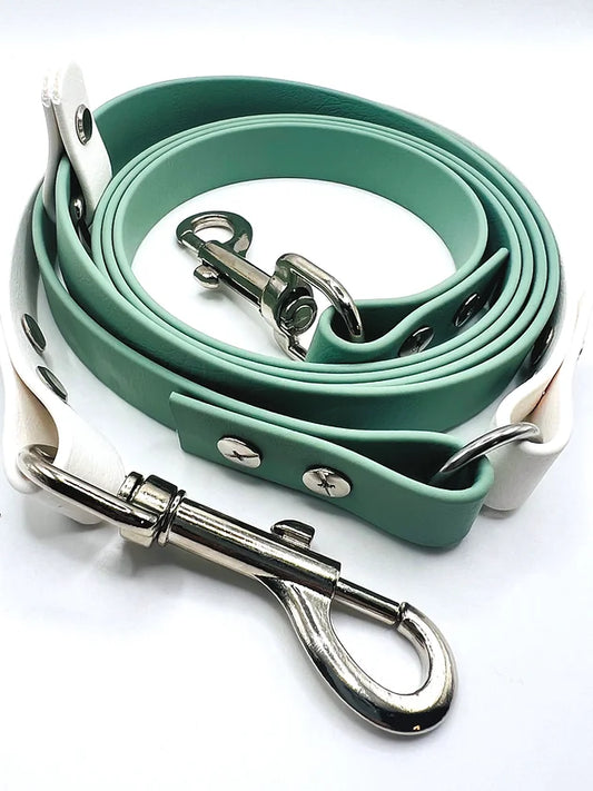 Handsfree Biothane Leash (Sage/White)