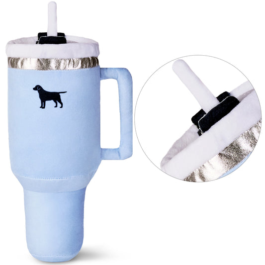 Puproar Tumbler Squeaker Dog Toy - Chambray Blue