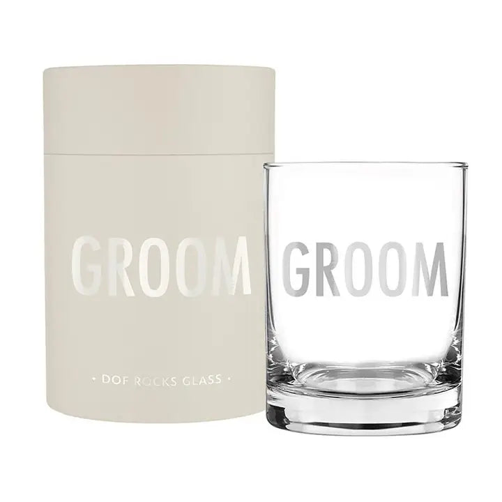 Dof Rocks Glass - Groom