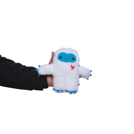 Interactive Squeaky Snowman Plush Dog Toy