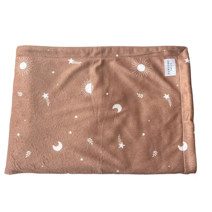 Earthy Boho Dog Blanket - Caramel