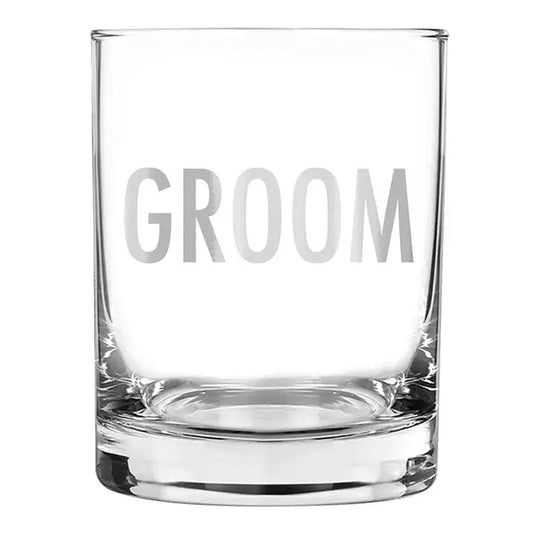 Dof Rocks Glass - Groom