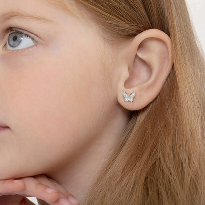 Petite Butterfly Earrings - Sterling Silver