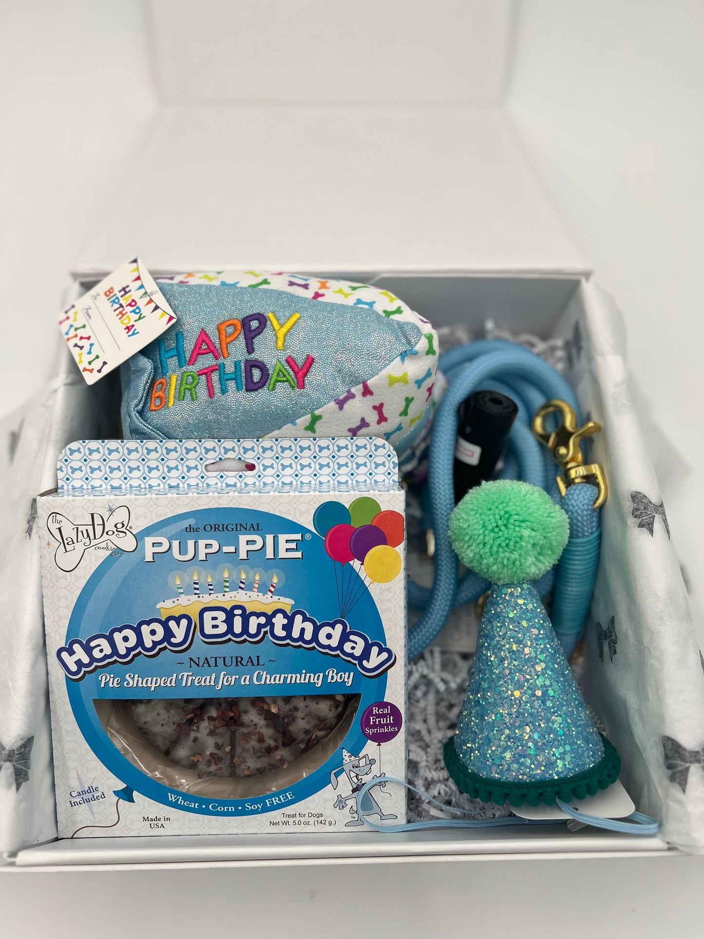 Gold Birthday Box For Dog
