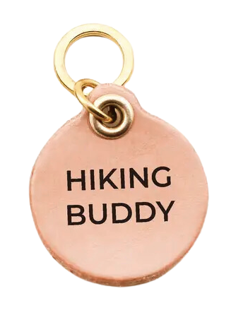 Hiking Buddy Pet Tag - Top-Grain Leather