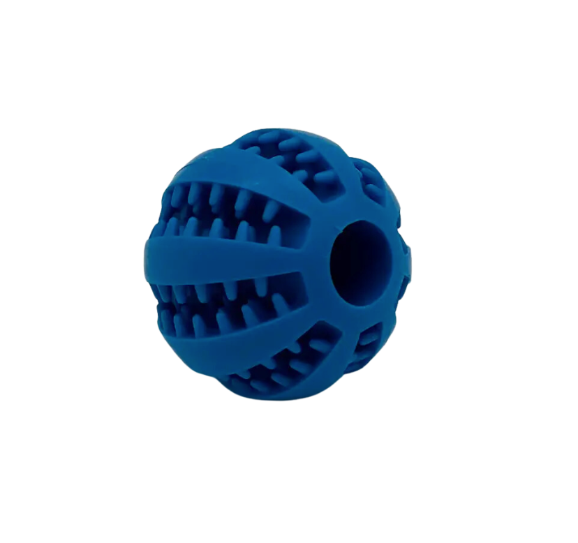 Treat Dispensing Ball Dog Toy - Blue