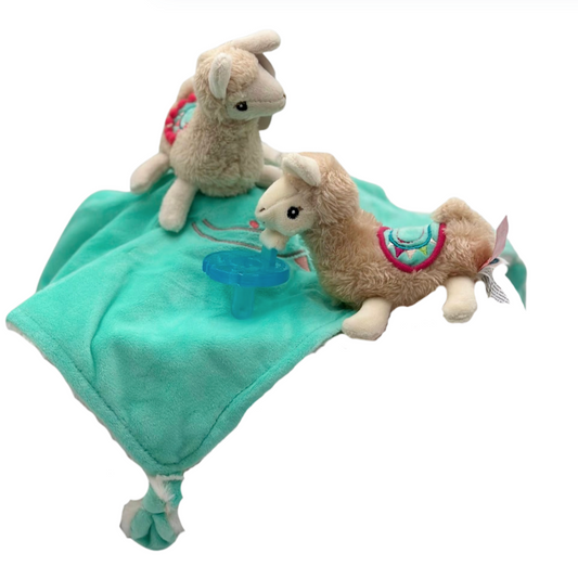 Lily Llama Character Blanket - 13x13"