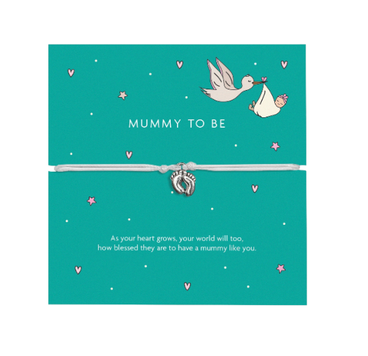 Mummy To Be Baby Feet Bracelet
