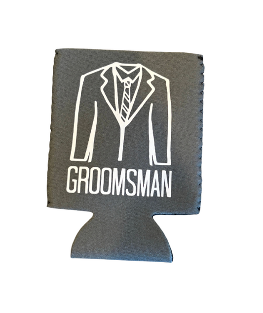 Wedding Party Can Cooler - Groomsman (Slate)