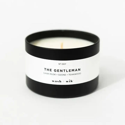 The Gentleman Wax Candle - 8oz Black Tin