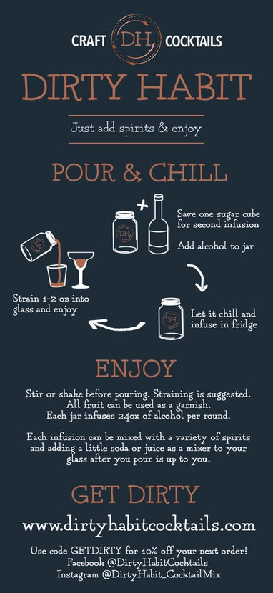 Classic Old Fashioned Dirty Habit Cocktail Mix