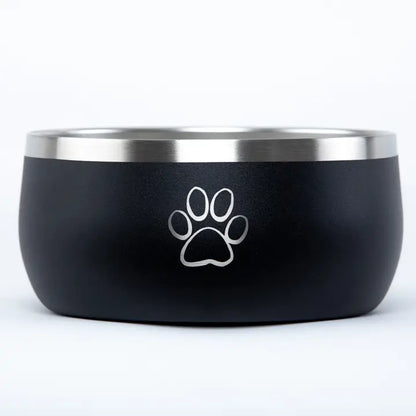Stainless Steel Dog Bowl - Black