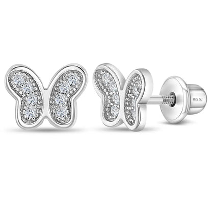 Petite Butterfly Earrings - Sterling Silver