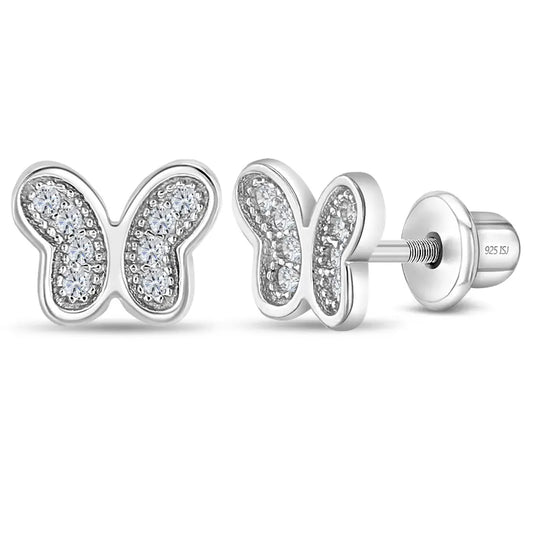 Petite Butterfly Earrings - Sterling Silver