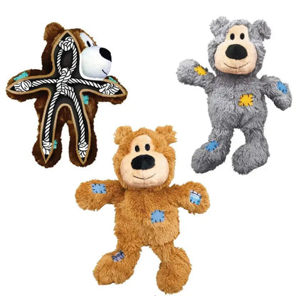 Kong Wild Knots Bear Plush Dog Toy - 10"
